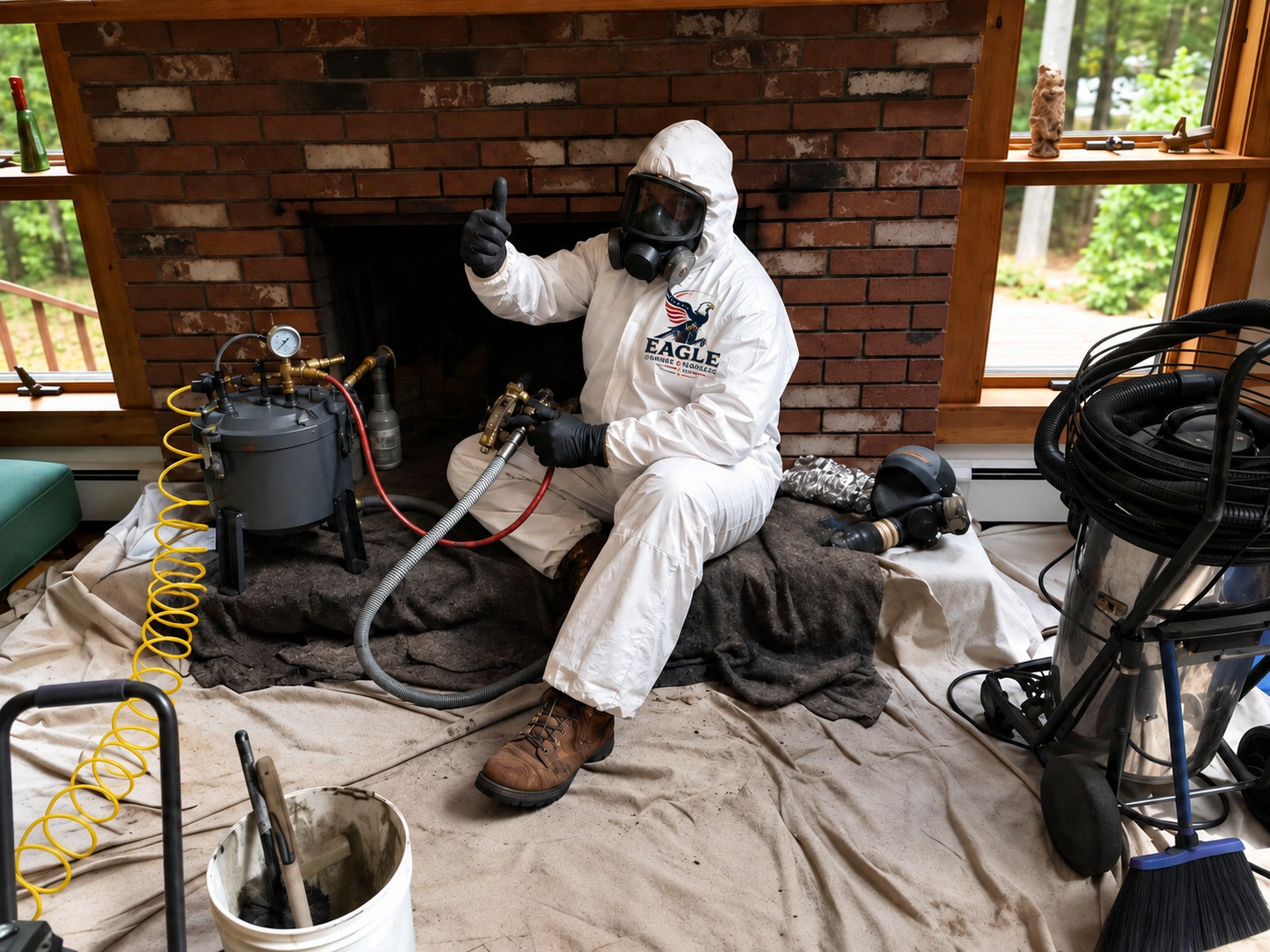 Chimney waterproofing and masonry protection service
